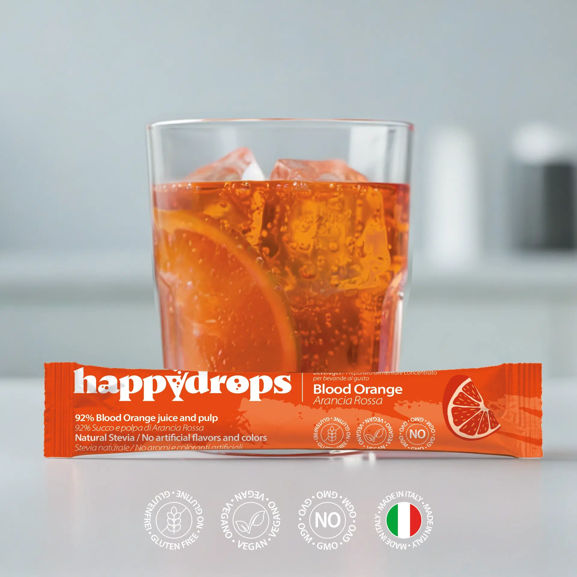 Happydrops Arancia + bicchiere