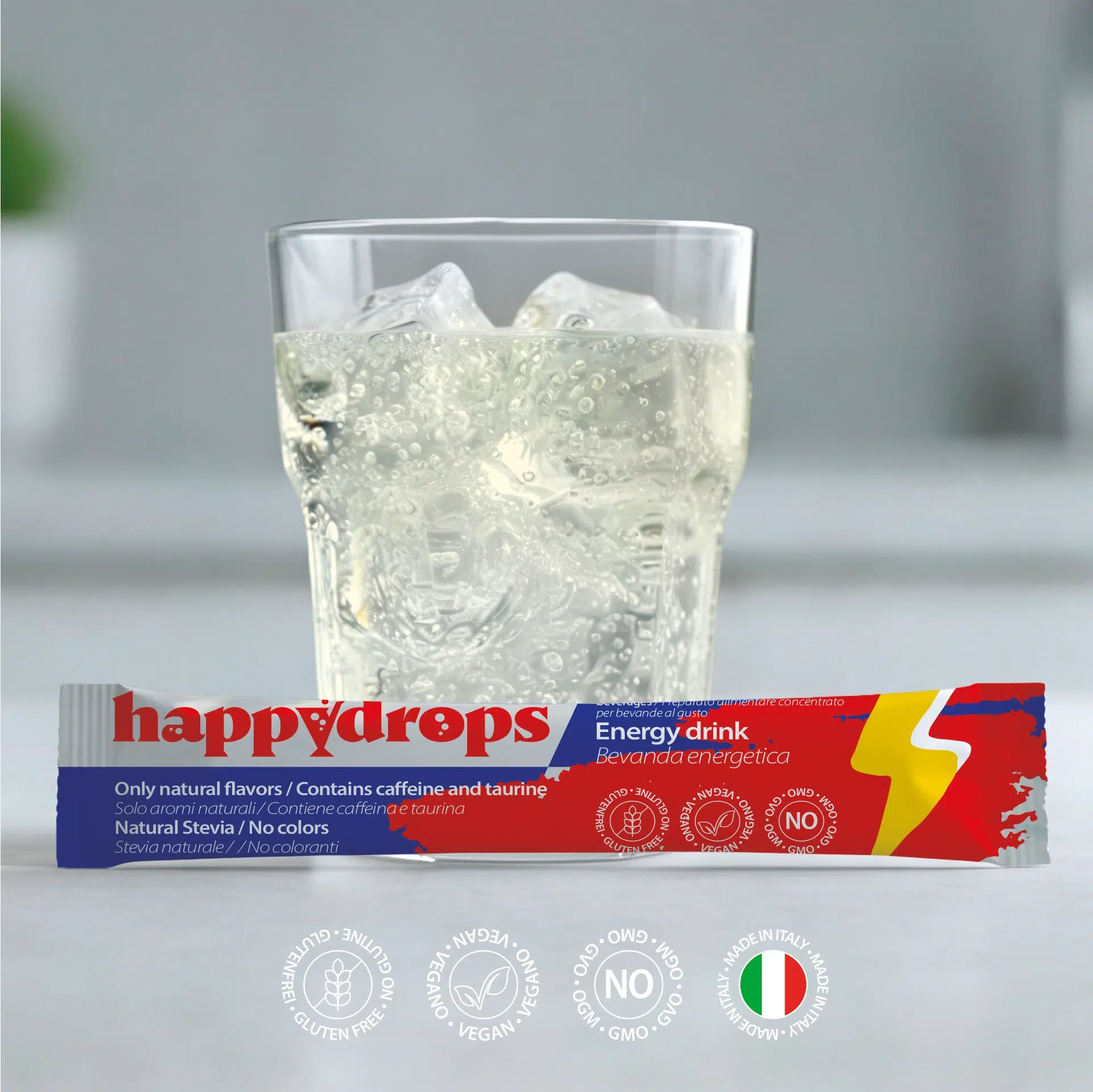 Happydrops Energy + bicchiere